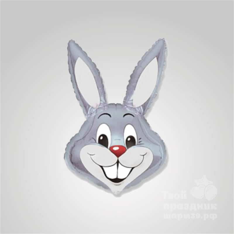 Шар фигура фольга "Зайка" с гелием