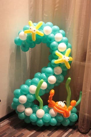 Цифра из воздушных латексных шаров — изображение 4