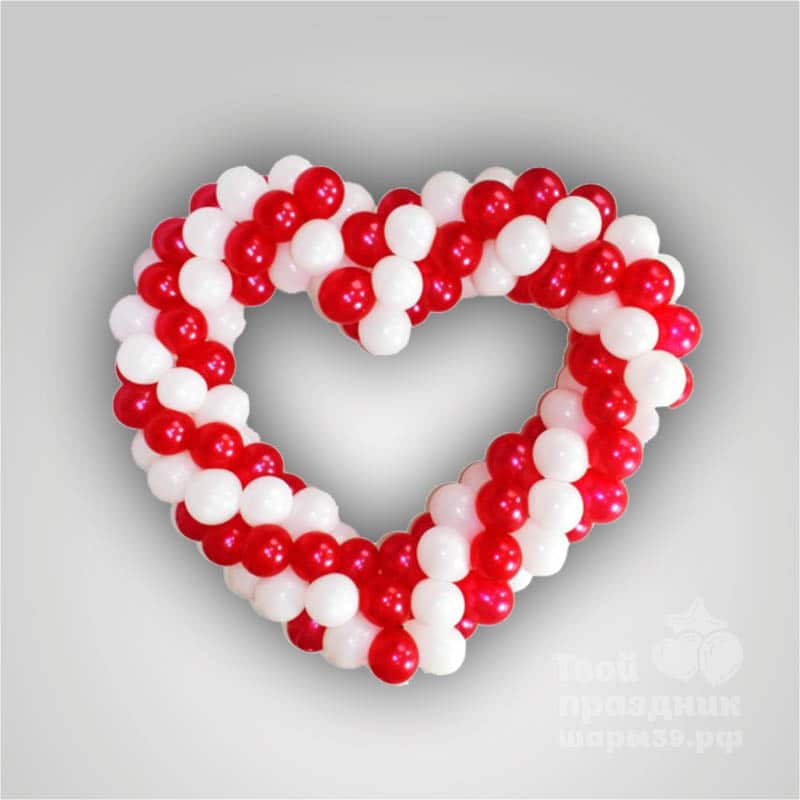 Сердце из воздушных шаров