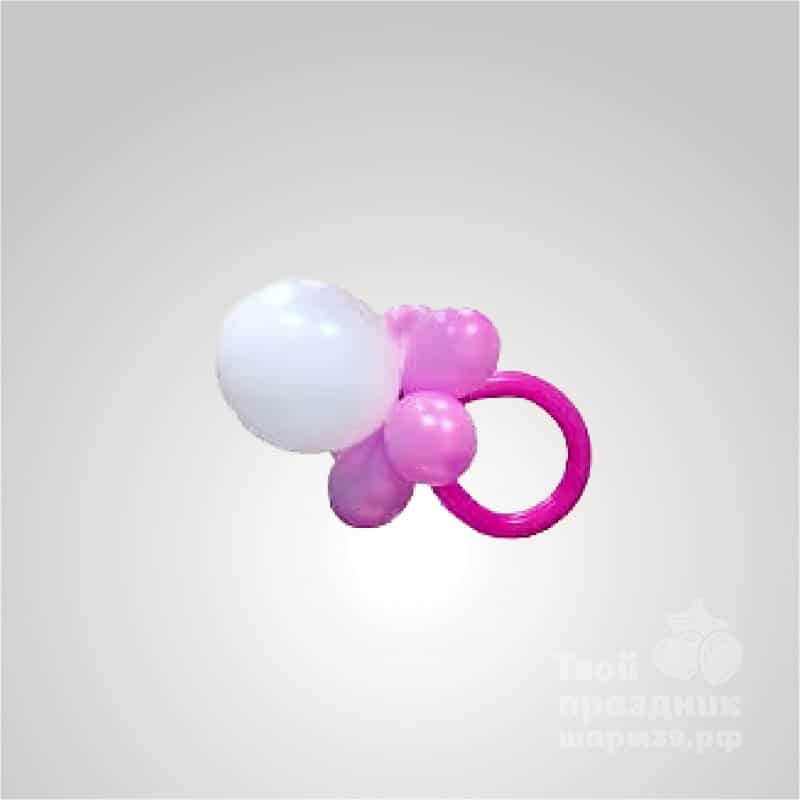 Композиция из воздушных шаров «Соска для девочки»