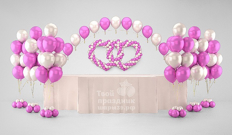 Оформление свадьбы +7 921 710-01-67. Гелиевые шары в Калининграде!