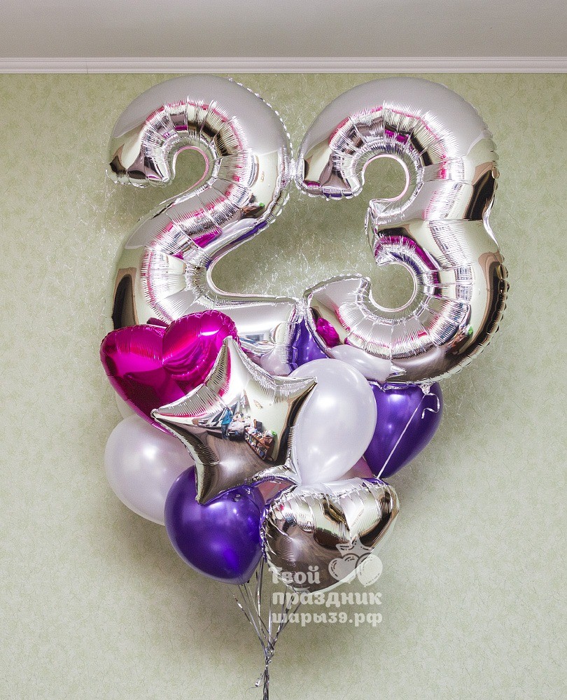 Шары цифры - букет из гелиевых шаров с цифрами