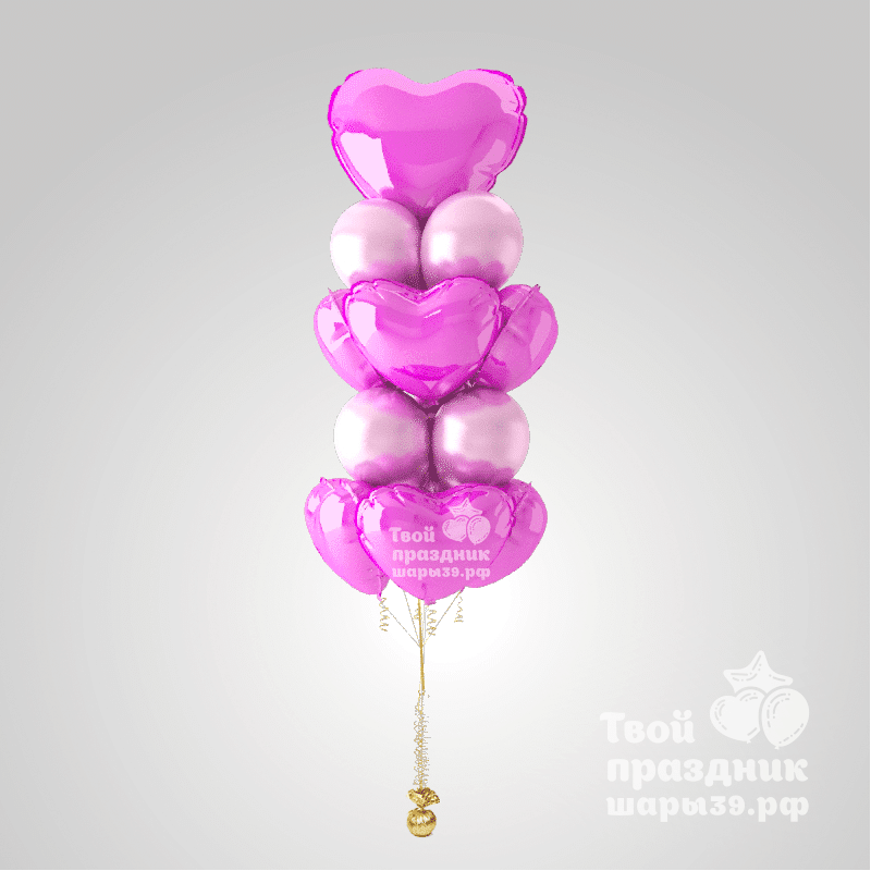 Букет из шаров с гелием для любимых
