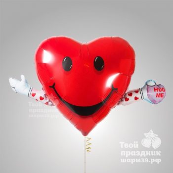 Фольгированный шар Сердце-Обнимашка