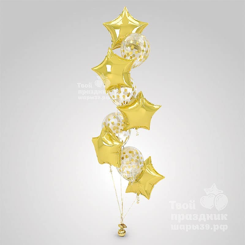 Фонтан из латексных гелиевых шаров металлик. Украшение и оформление праздников. Шары39.рф Калининград т. 52-01-67