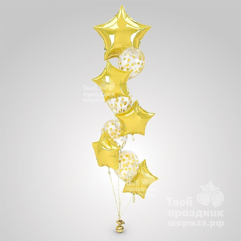 Фонтан из латексных гелиевых шаров металлик. Украшение и оформление праздников. Шары39.рф Калининград т. 52-01-67