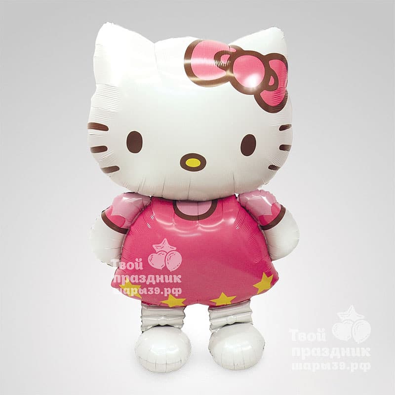 Ходячие шары - Хелло Китти - большая фигура. Шары39.рф.