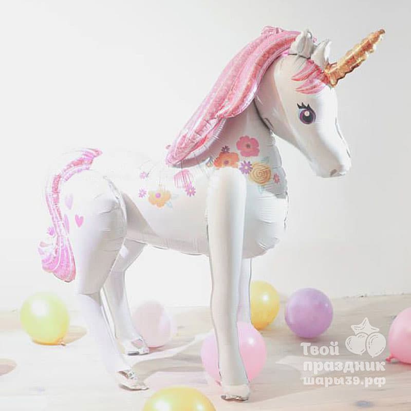 Ходячие шары - Единорог - большая фигура. Шары39.рф.