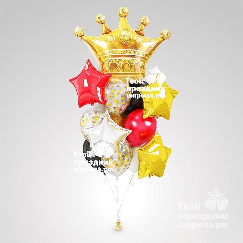 Букет из гелиевых шаров «Царский» — изображение 3