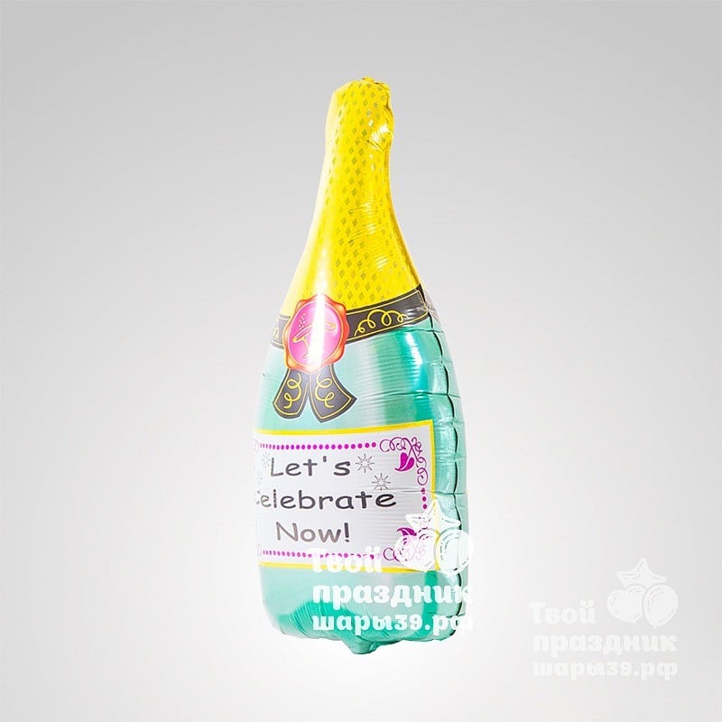 фольгированный шар шампанское. Шары39.рф, Калининград