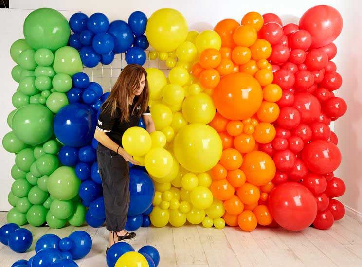 Фотозона из разнокалиберных шаров 2х1,4 метра — изображение 9