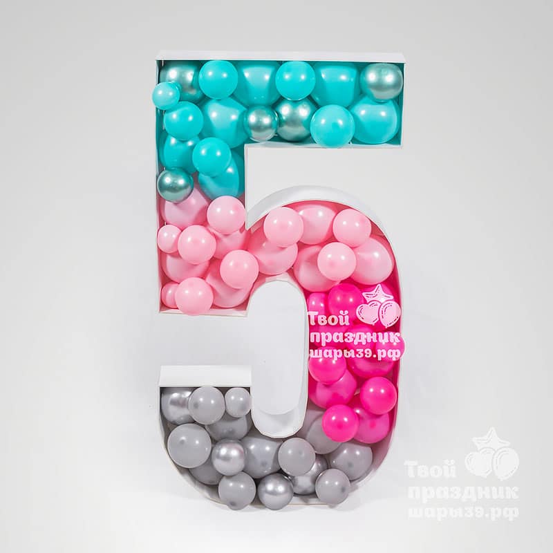 Цифра в технике аэромозаика. Шары39.рф