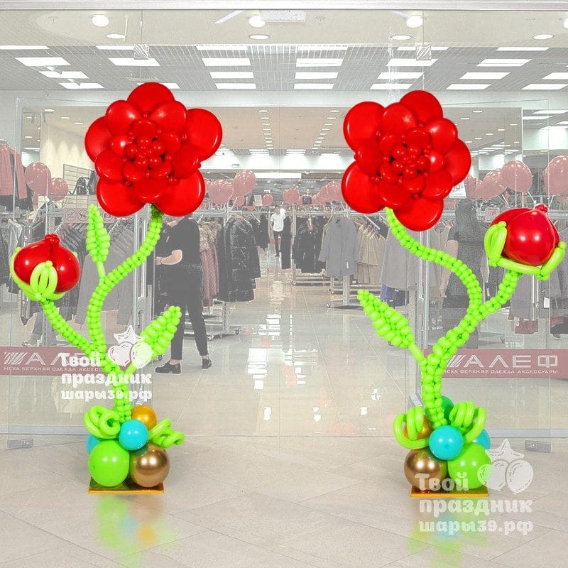 Колонны на Открытие магазина, Шары39.рф