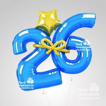 Букет из гелиевых шаров с цифрами - шарики39.рф