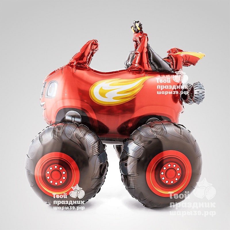 Ходячий шар машинка Вспыш. Шары39.рф, Калининград