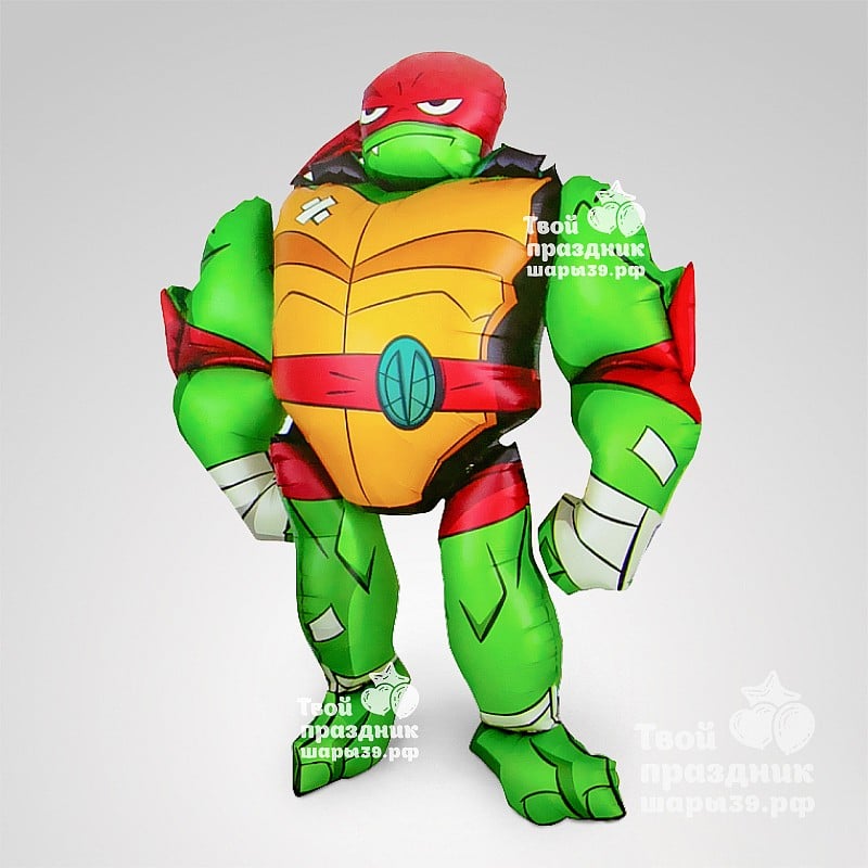 Ниндзя черепашки - ходячая фигура Рафаэль. Шары39.рф