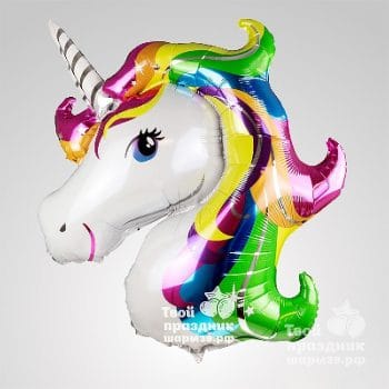 Фольгированный шар единорог радужный. Шары39.рф