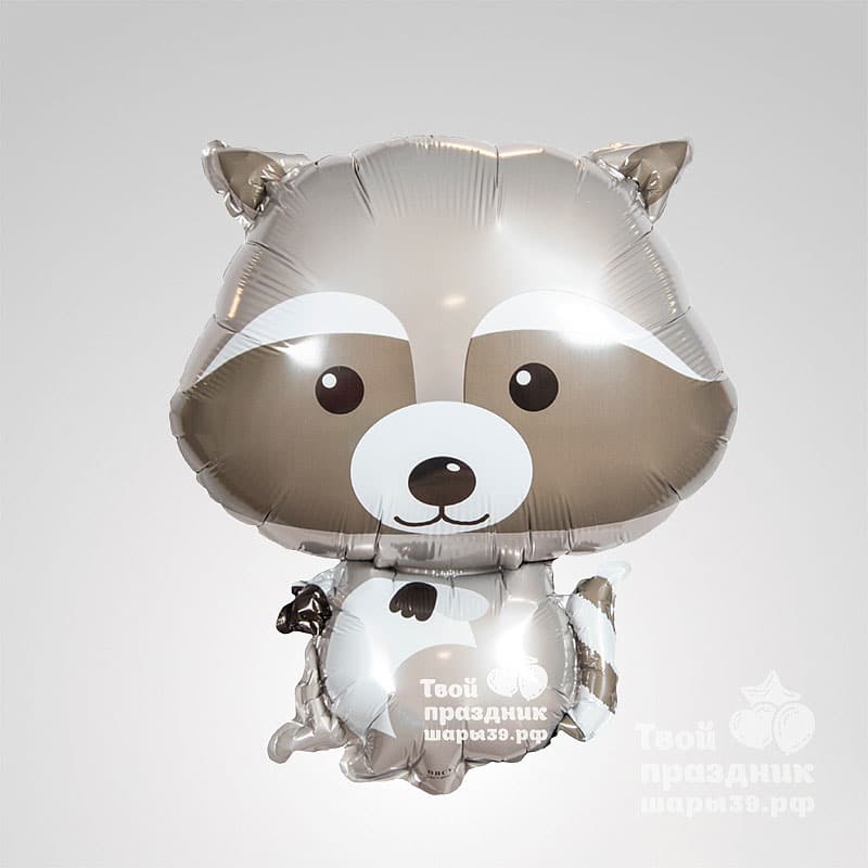 Енот - фольгированный шар. Шары39.рф, Калининград