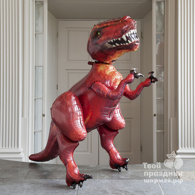 Шары39.рф Ходячая фигура Динозавр тираннозавр. Калининград 52-01-67