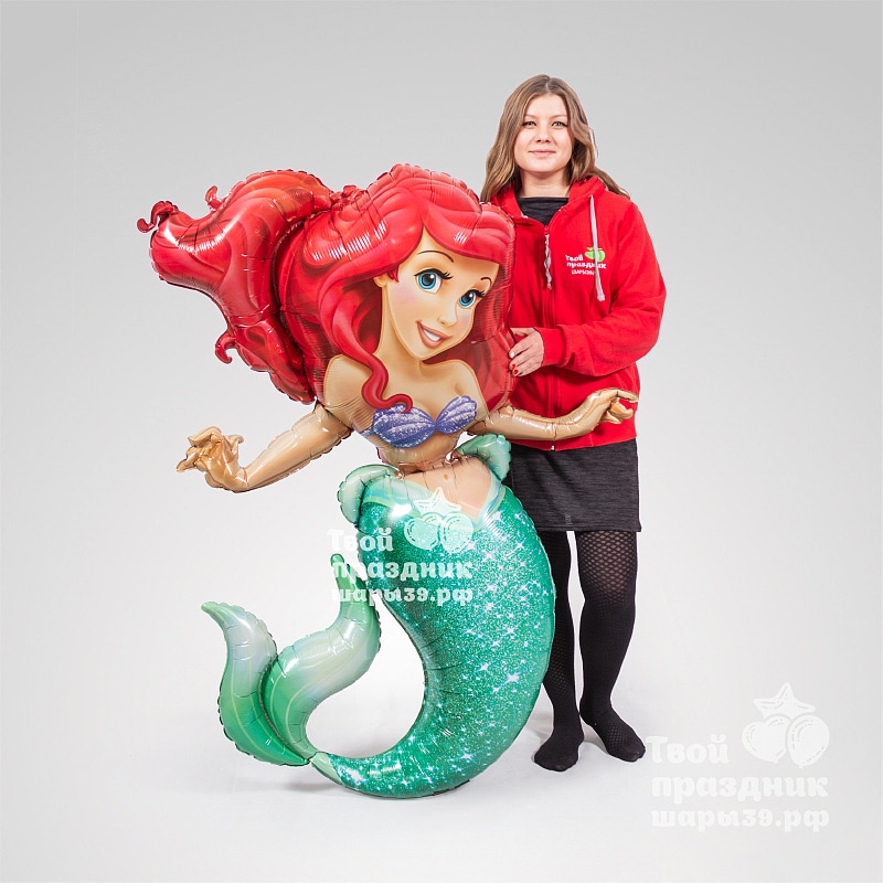 Ходячая фигура "Ариэль" из мультфильма "Русалочка". Шары39.рф, Калининград