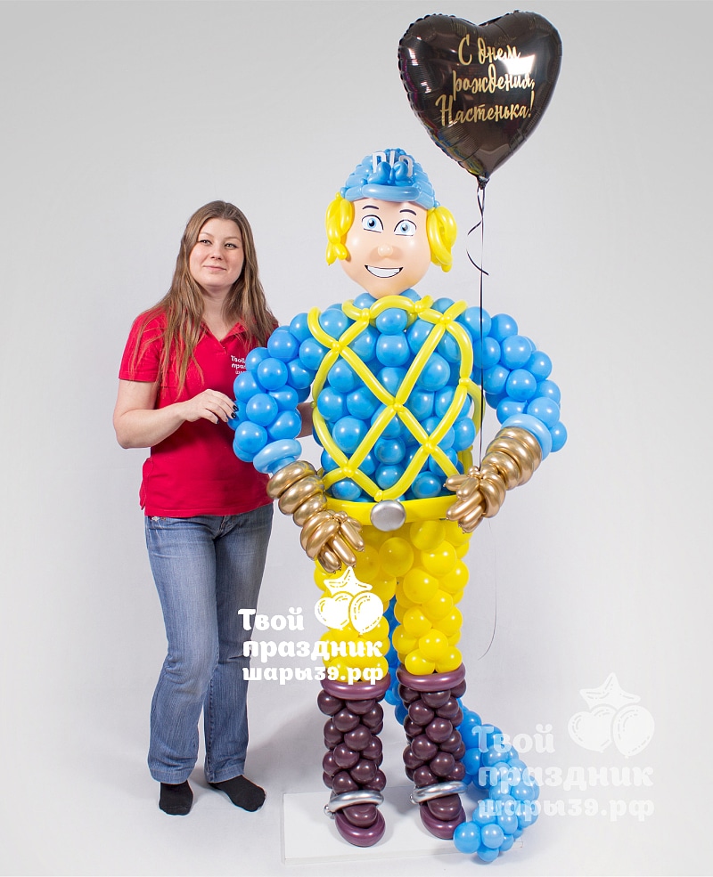 Аниме персонаж из воздушных шаров. Шары39.рф