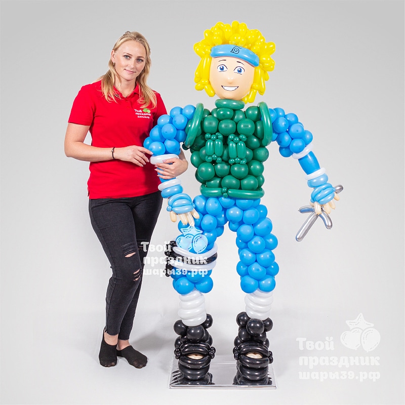 Фигура персонажа аниме из воздушных шаров. Шары39.рф