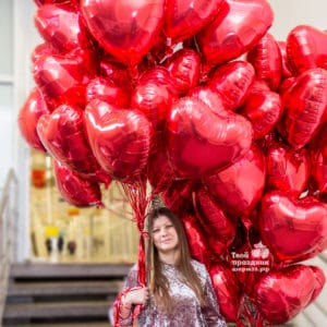 Шары39.рф. Фольгированные шары сердечки на день всех влюбленных!