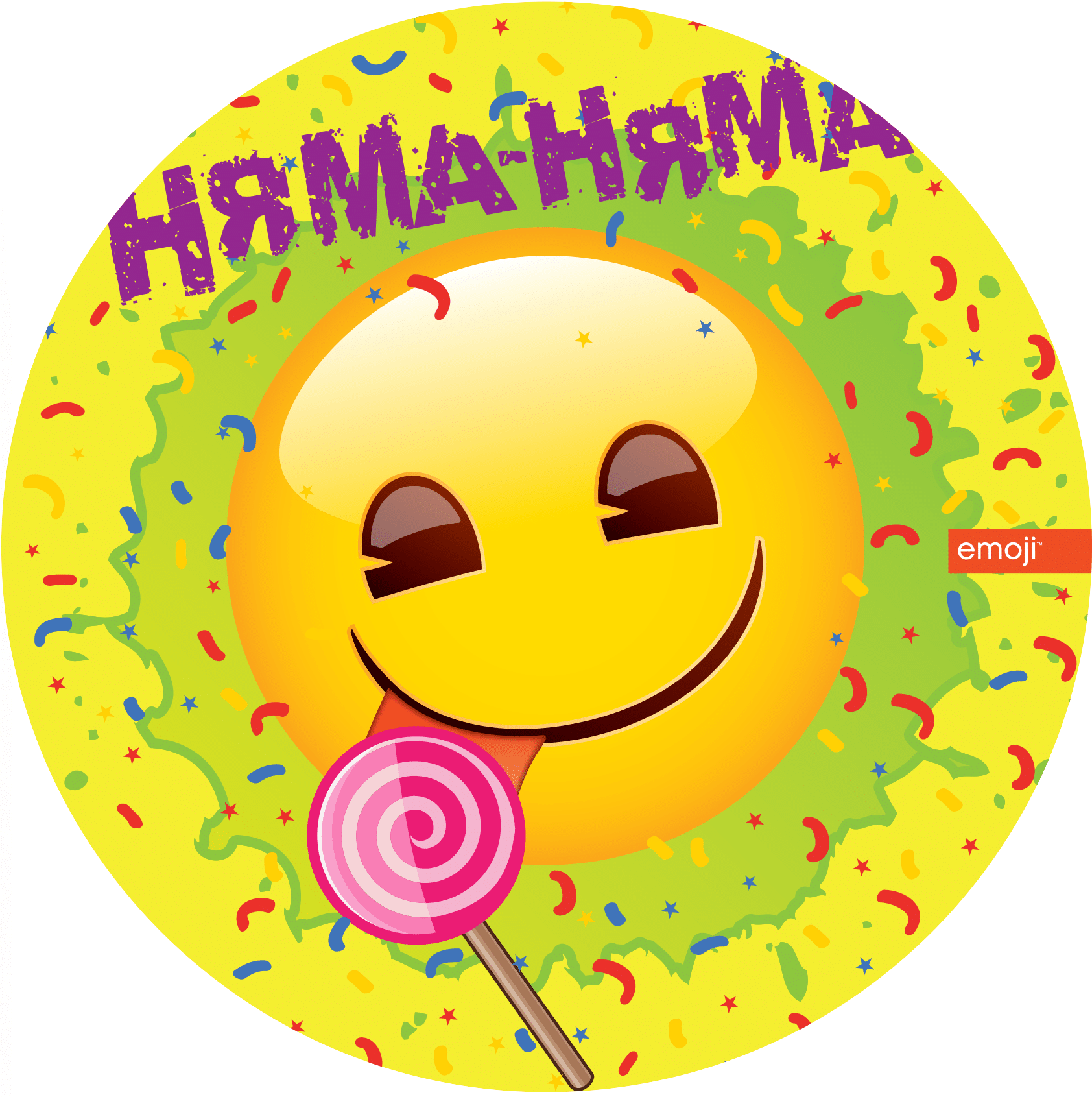 Тарелка одноразовая бумажная Смайл. шарики39.рф. Калининград.