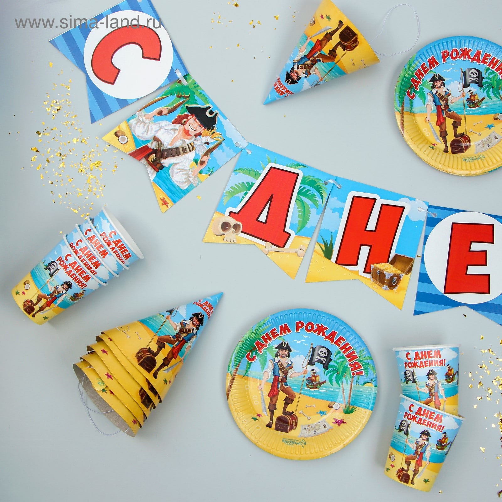 Набор посуды для праздника "С Днем Рождения!", Гарри Поттер, на 6 персон (Копировать) — изображение 5