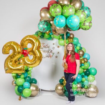 Фотозона 23 февраля "Защитник", Шары39, Калининград