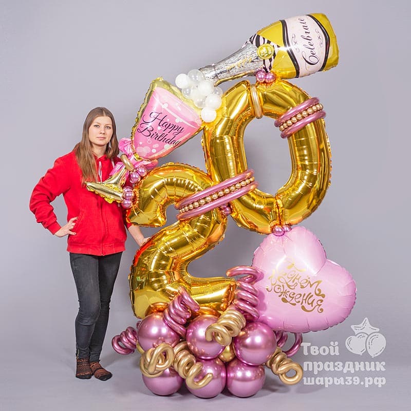 Мастер-класс - Композиции из фольгированных шаров без гелия. Шары39, Калининград