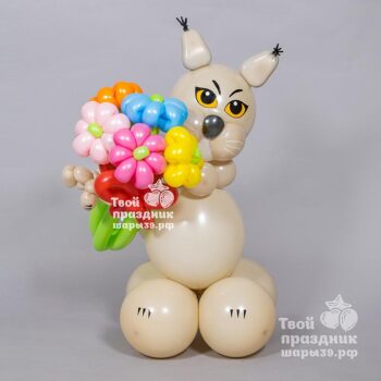 Шлепа - степная рысь из воздушных шаров. Шары39, Калининград
