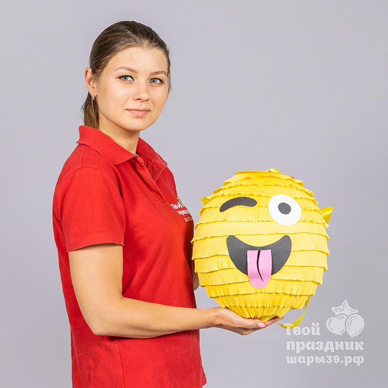 Пиньята "Смайлик". шарики39.рф. Калининград.
