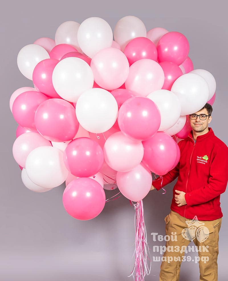Акция! 100 гелиевых шаров для любимой! Шары39