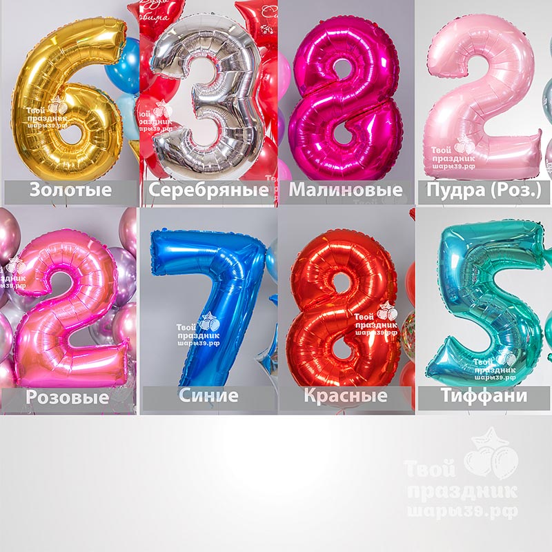 Фольгированные шары - цифры — изображение 4