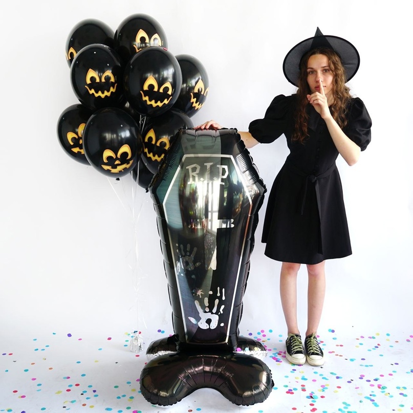 Шар фольга Надгробие Хэллоуин. шарики39.рф. Калининград.
